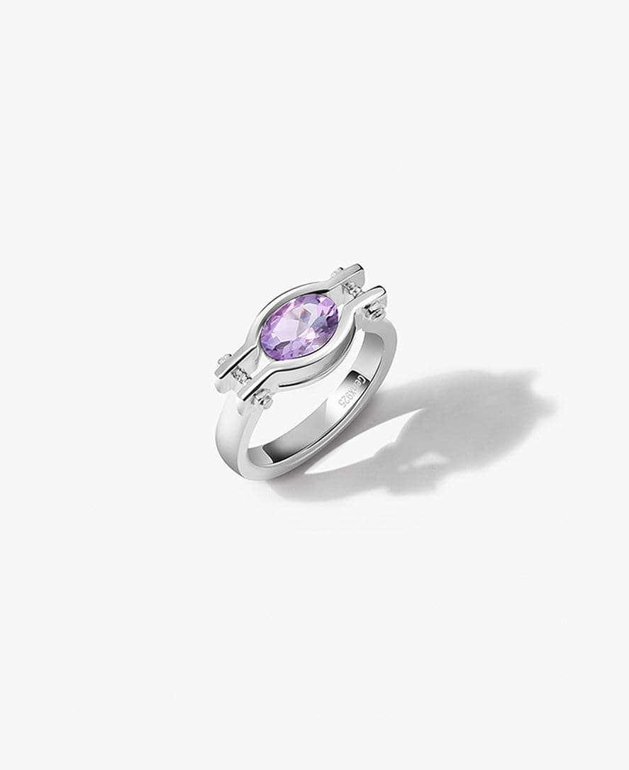 Build A Amethyst With Gold Vermeil Ring - GEMX JEWELRY