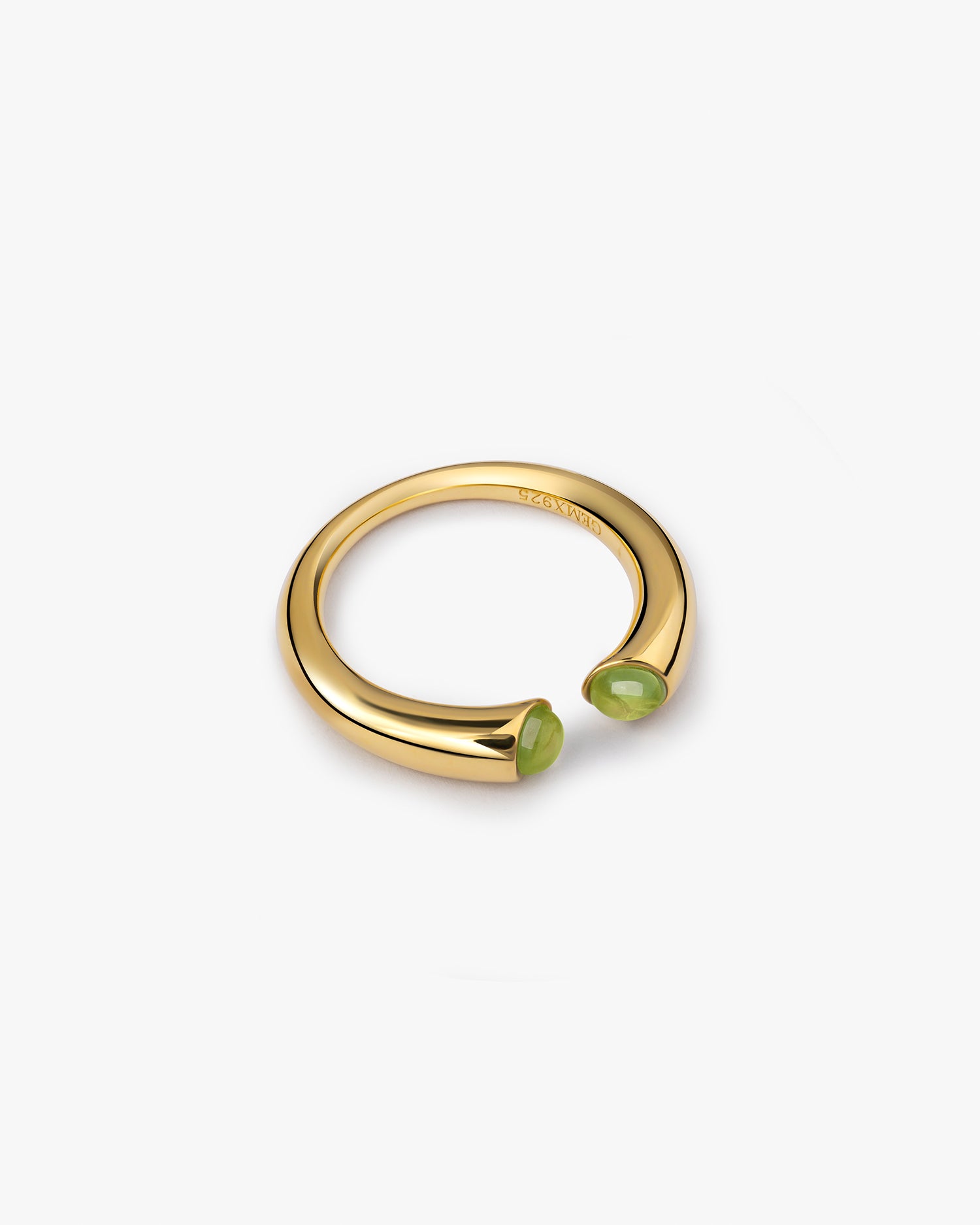 Skyrim Green Emerald With 14K Gold Ring - GEMX JEWELRY