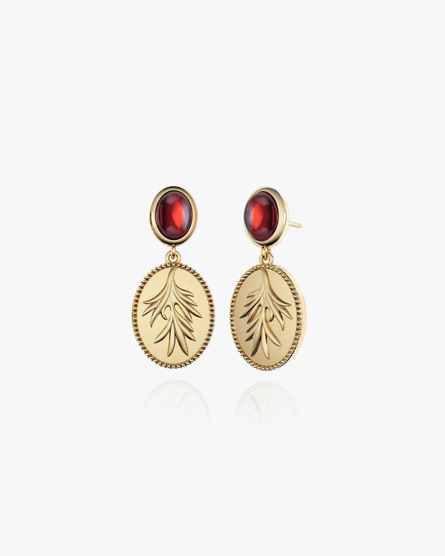 Meyer Garnet Earrings - GEMX