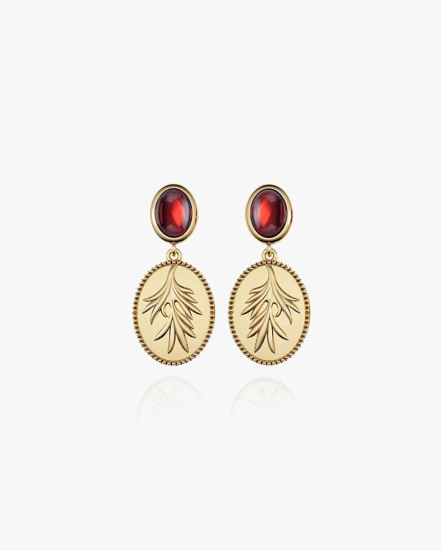 Meyer Garnet Earrings - GEMX